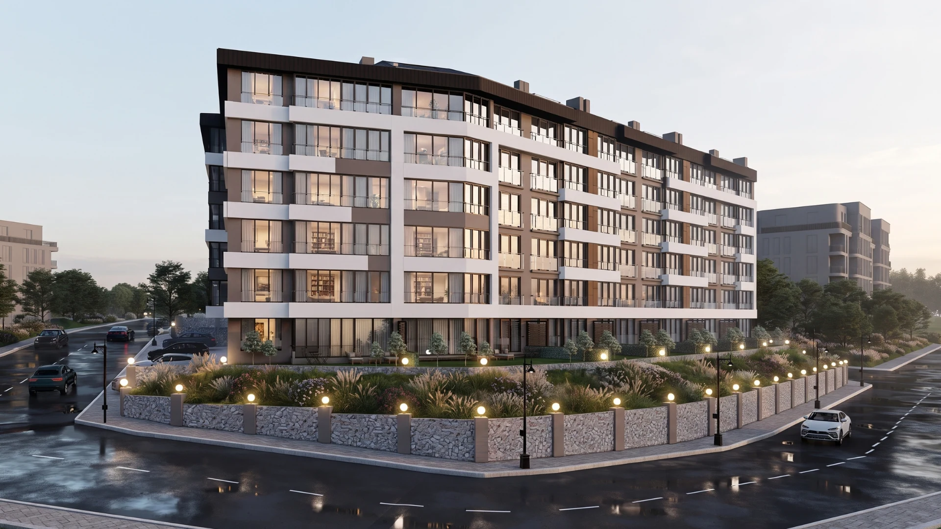 Yalı Apartmanı ön cephe görünümü